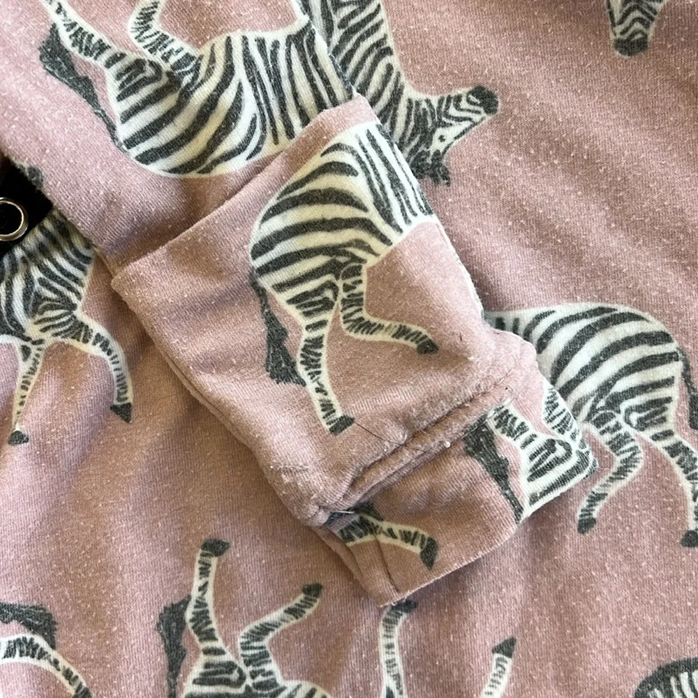 Copper pearl pink zebra knotted gown